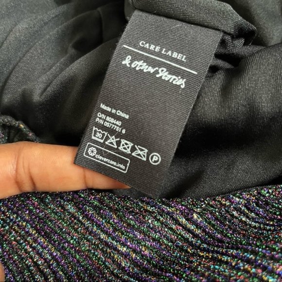 & OTHER STORIES Frills And Glitter Dress Size 10 - Picture 9 of 11